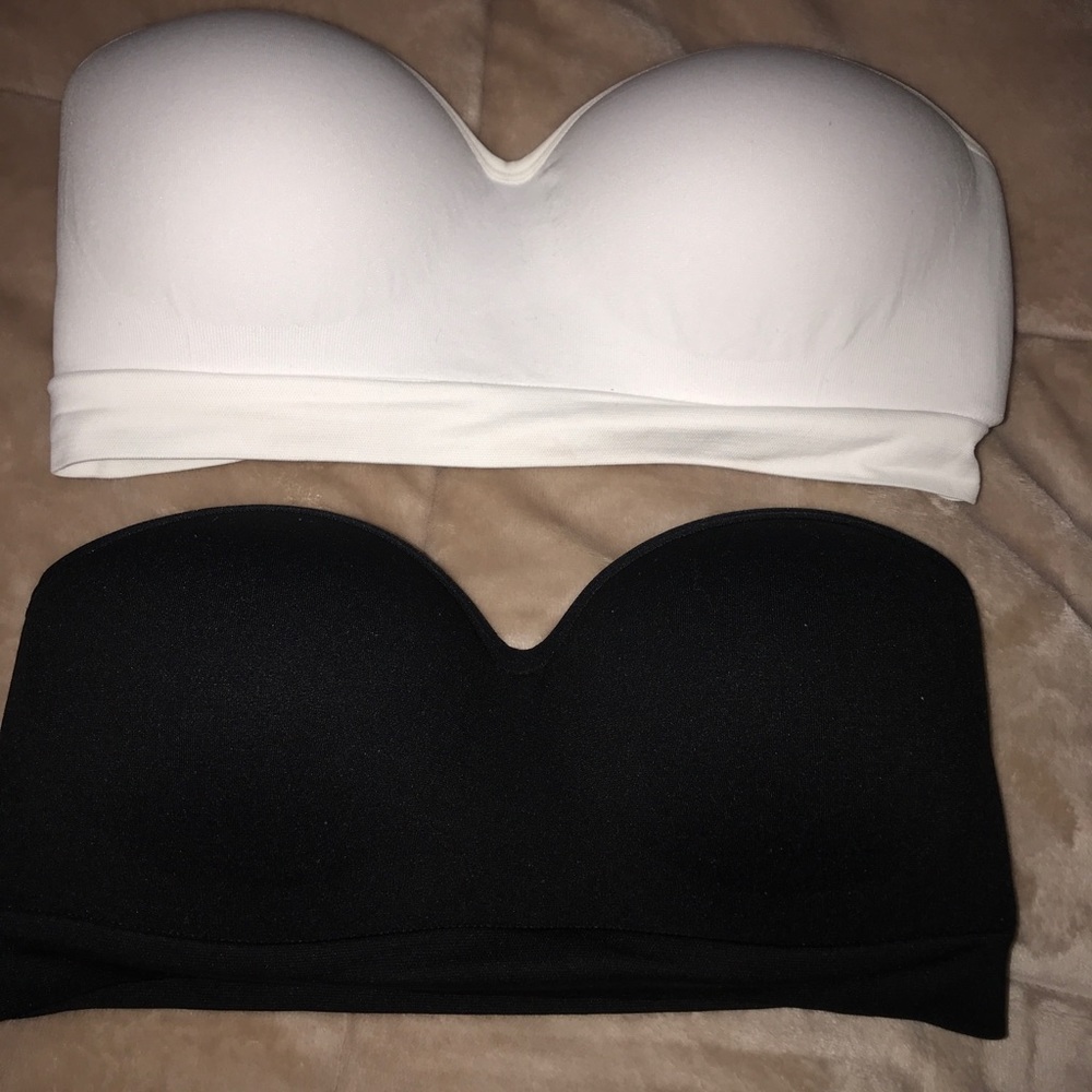 Push-up seamless strapless bra set